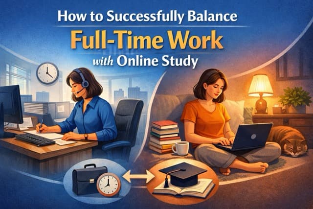 How to Successfully Balance Full-Time Work with Online Study