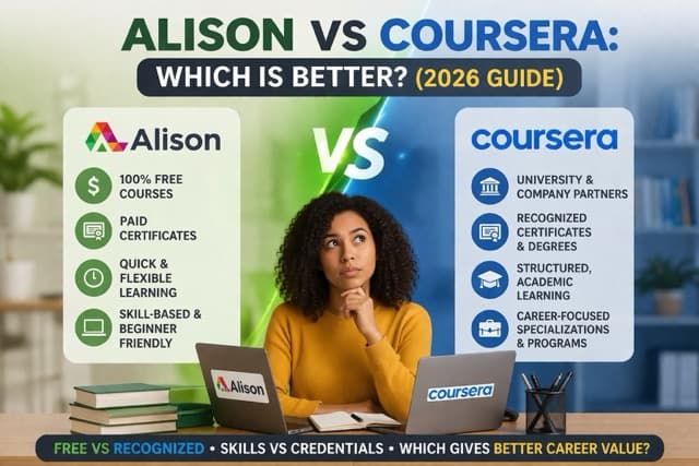 Alison vs Coursera: Which Is Better? (2026 Complete Guide)